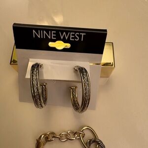 Nine West Silver Hoop Earrings